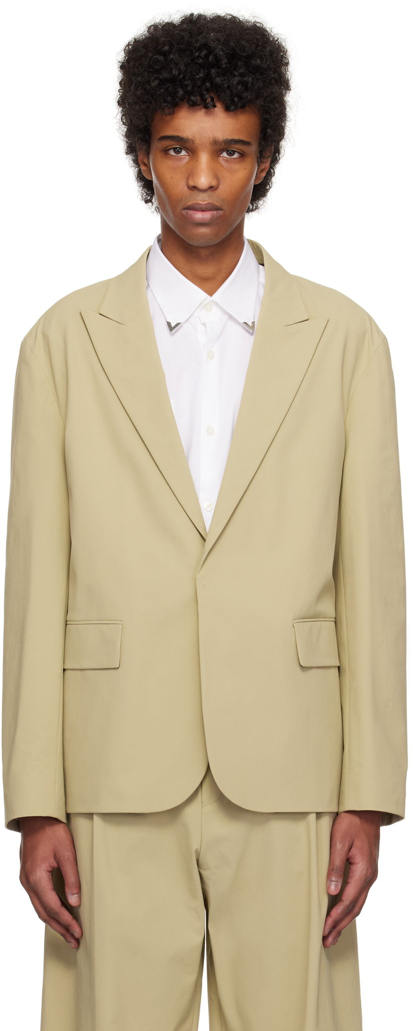 Jakna BOSS Hugo Modern-Fit Blazer Bež | 50532941