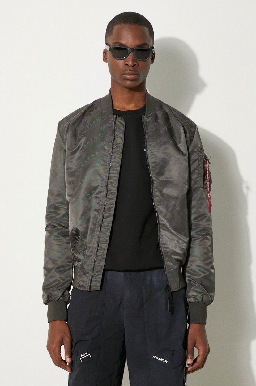 Bomber jakna Alpha Industries MA-1 LW AOP Rainbow Bomber Jacket Siva | 106109.136