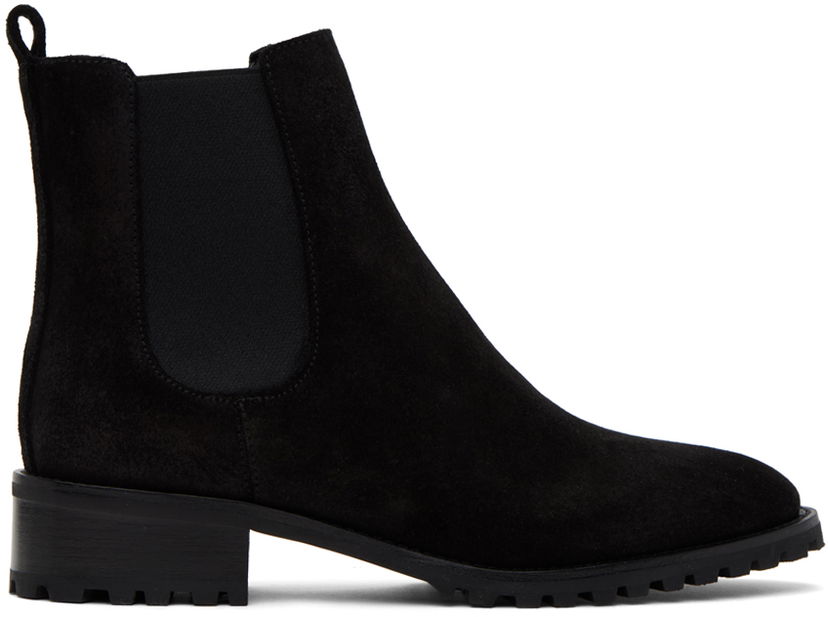 Oblačila Manolo Blahnik Manolo Blahnik Chelata Suede Chelsea Boots Črna | 321-1812-0001