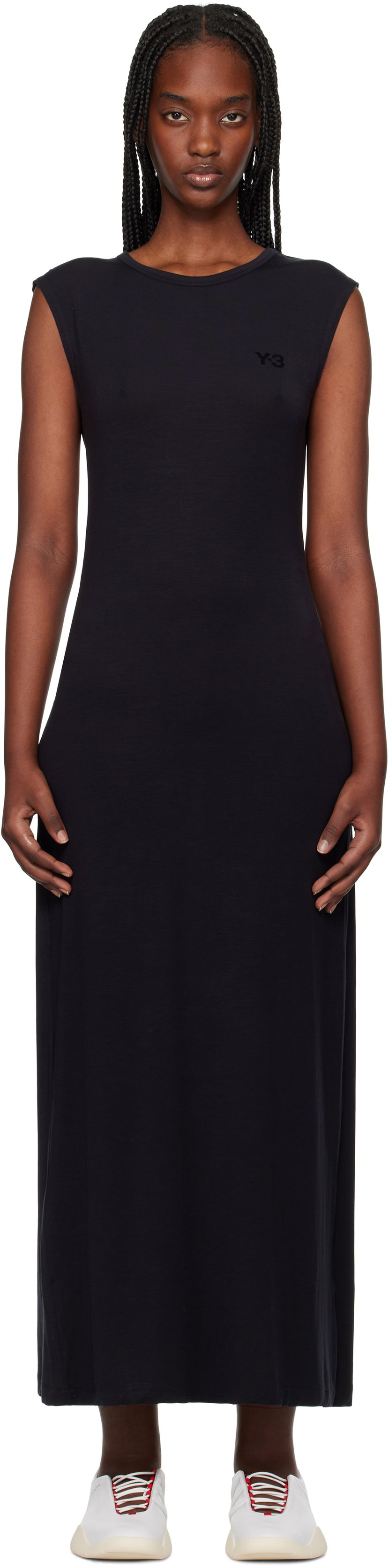 Obleke Y-3 Y-3 Open Back Midi Dress Črna | JD1479