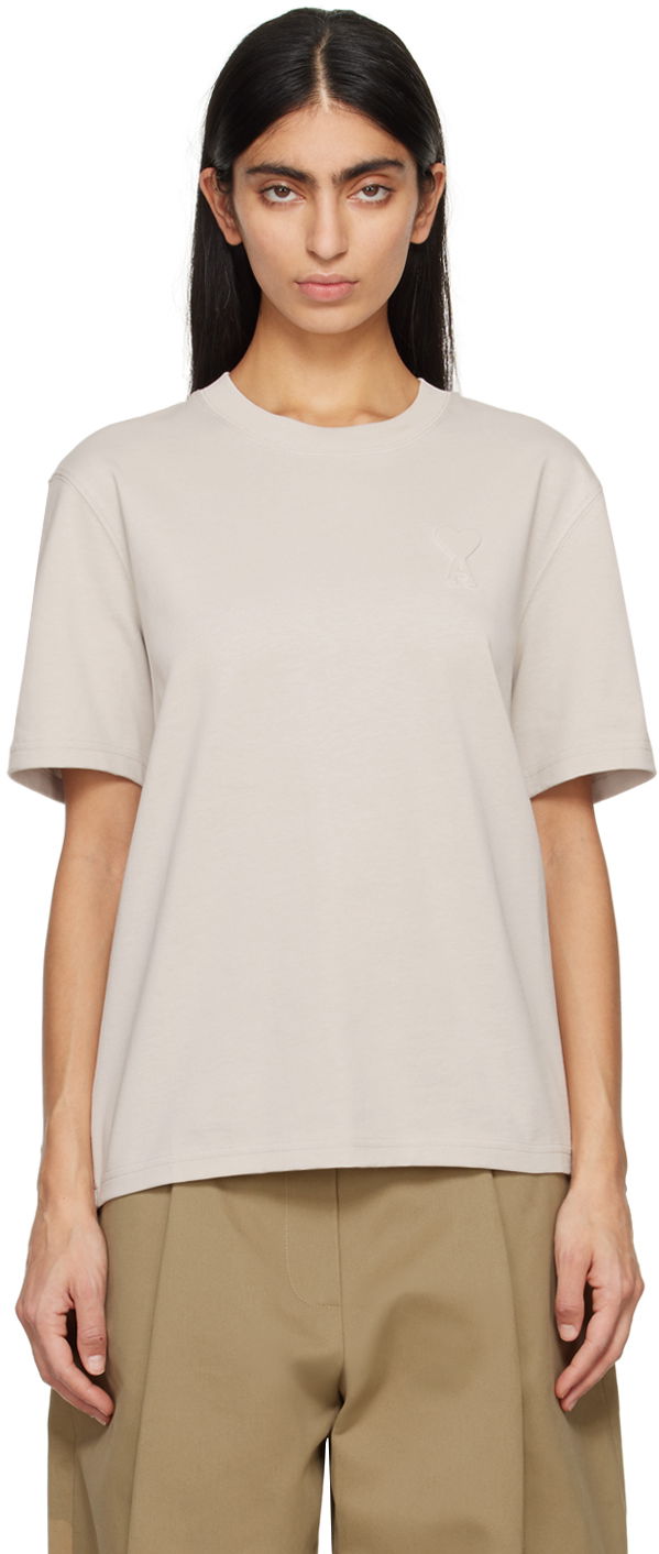 Majica AMI De Cœur T-Shirt Bež | UTS025.726