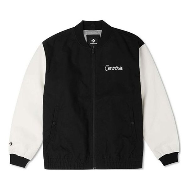 Bomber jakna Converse Chain Stitch Woven Jacket Črna | 10025514-A03