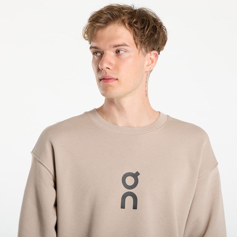 Pulover On Running Club Crew Sweatshirt XL Bež | 1ME10340603