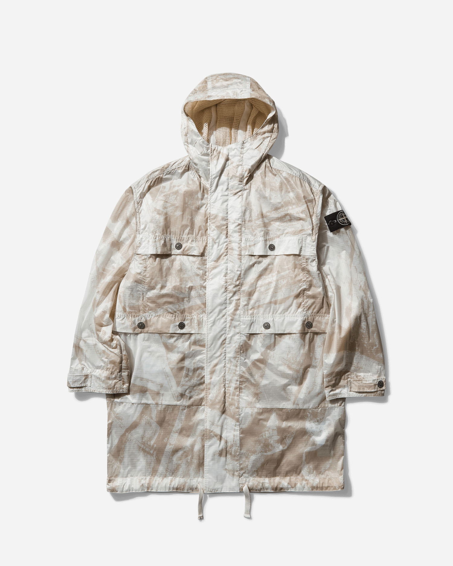 Parka Stone Island UV-Reactive Scan Camo Nylon Ripstop Parka Bež | K1S15-7100011-S00E2 V009A, 0