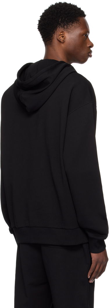 Pulover BOSS HUGO Relaxed-Fit Cotton Terry Hoodie with Split Logo Bež | 50542787, 2