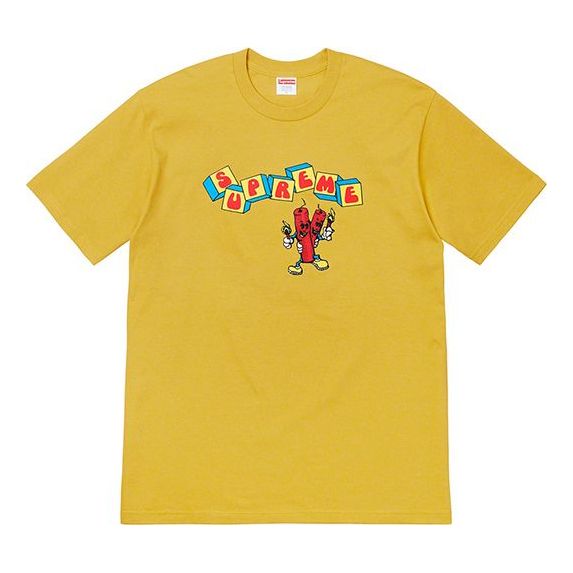Majica Supreme Supreme Dynamite Print T-Shirt Rumena | SUP-SS19-10491