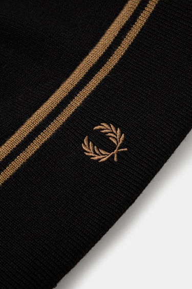 Beanie Fred Perry Twin Tipped Merino Wool Beanie Črna | C9150.S77, 1