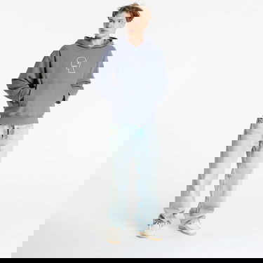 Pulover Brain Dead Logo Head Hoodie Slate Modra | BDS25T09004821BL05, 4