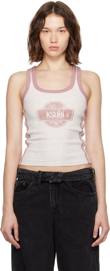 Majica brez rokavov Ksubi Ksubi Pitt Lane Origin Tank Top Bela | WPF25SI002, 0