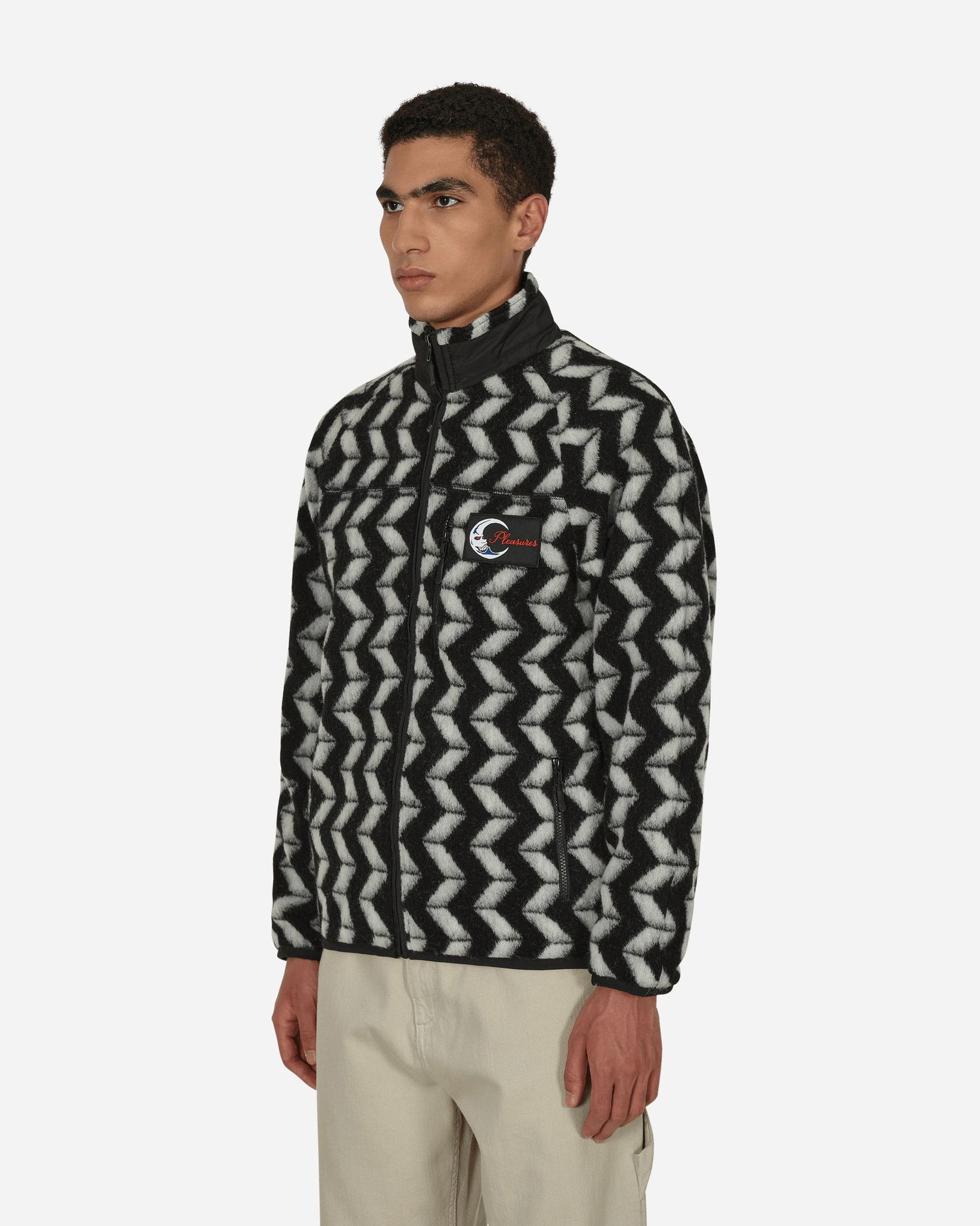 Jakna Pleasures Drifter Fuzzy Jacket Črna | P22F011 BLACK, 1