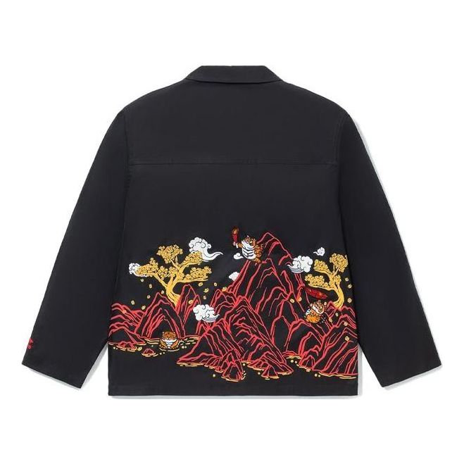 Bomber jakna Li-Ning Jacket With Graphic Print Črna | AFDS029-2