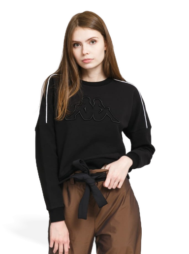 Pulover Kappa Logo Tape Barge Črna | 311527W 005