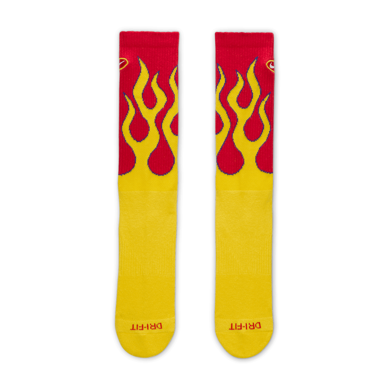 Nogavice Nike Everyday Plus Cushioned Mid Socks Rumena | IB2285-657, 1