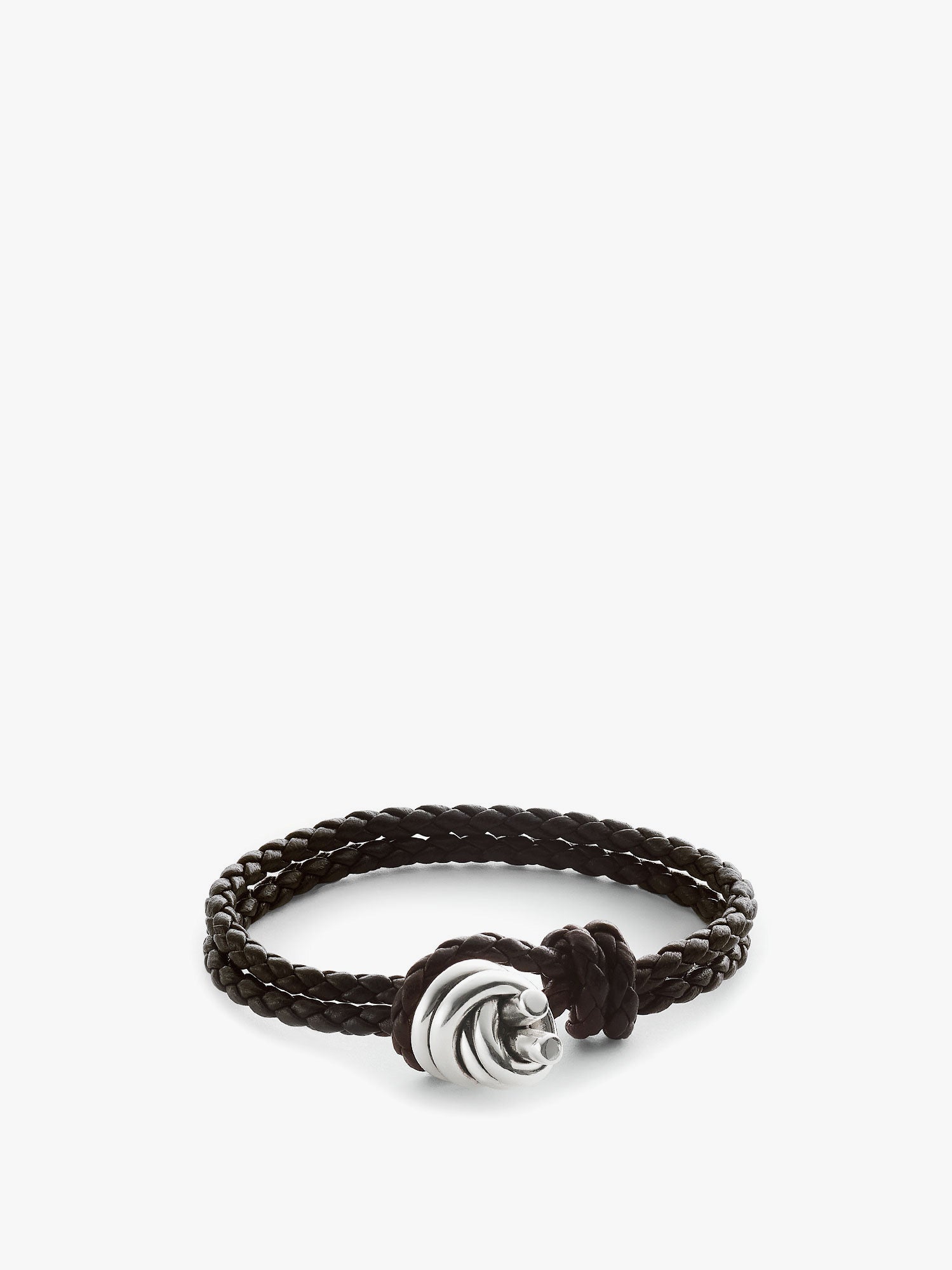 Zapestnica Bottega Veneta Braided Leather Bracelet Rjava | 815938V507C1139, 0