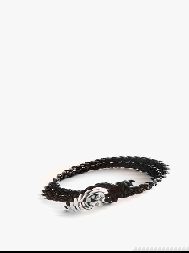 Zapestnica Bottega Veneta Braided Leather Bracelet Rjava | 815938V507C1139, 0