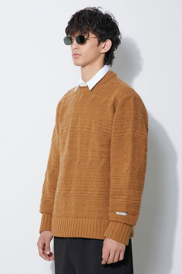 Pleteni pulover ADER ERROR Brown Seltic Knit Sweater Rjava | BMADFWKT0305, 3
