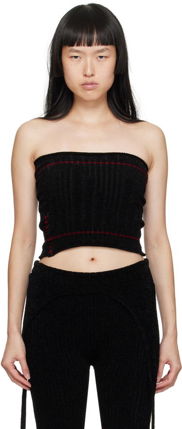 Majica brez rokavov Ottolinger Ottolinger Patch Tube Top Črna | 708001, 0