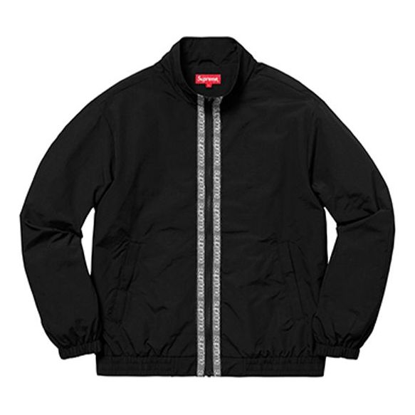 Vetrovka Supreme Supreme Classic Taping Track Jacket Črna | SUP-SS18-536