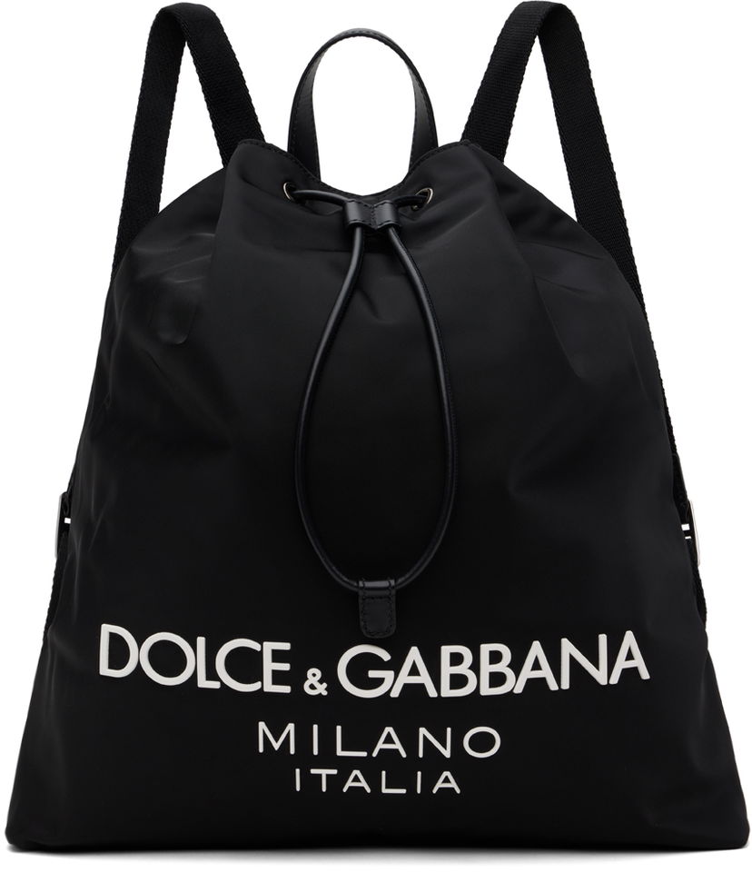 Nahrbtnik Dolce & Gabbana Drawstring Backpack Črna | BM2336AG182