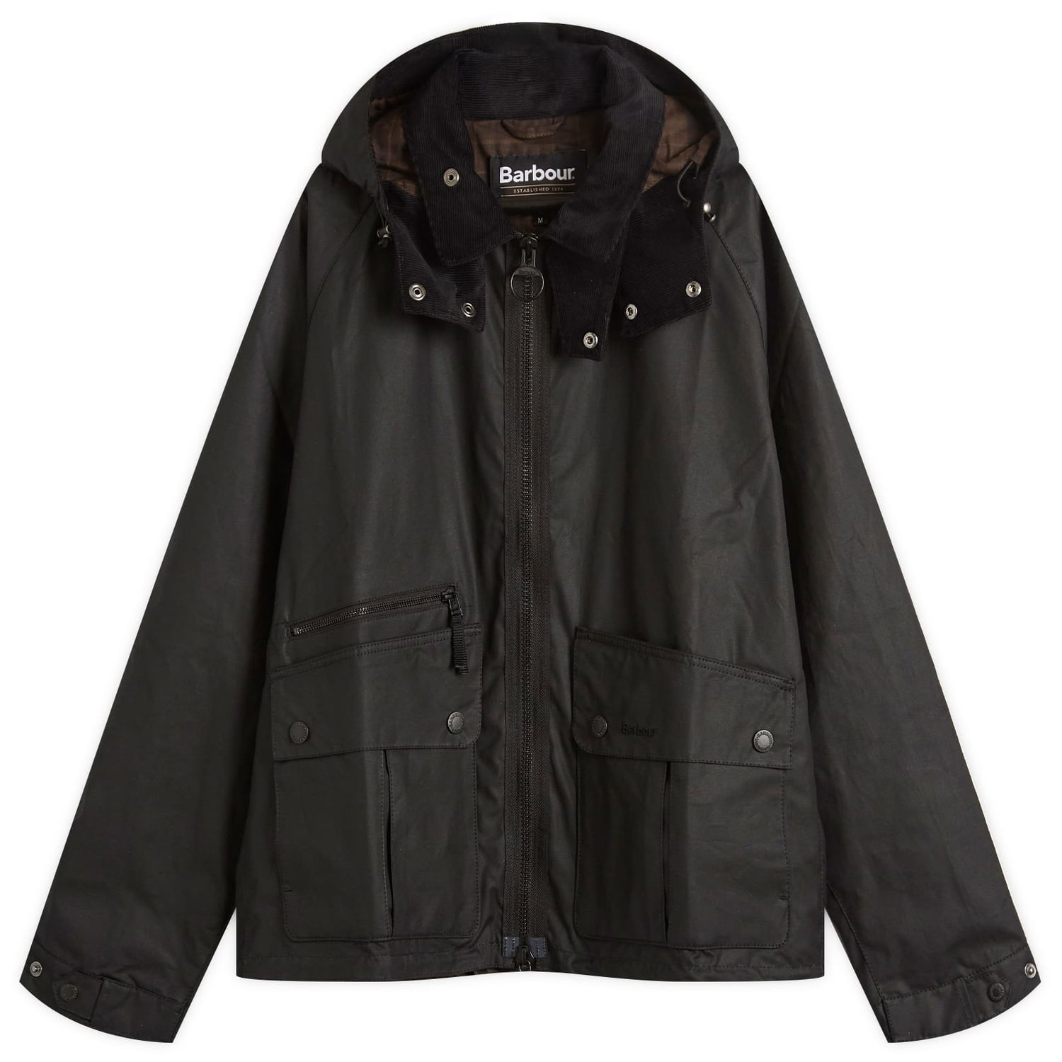 Jakna Barbour Re-Engineered Bardon Spey Wax Jacket, Size Large Črna | MWX2482BK71, 0