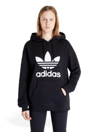 Pulover adidas Originals Trefoil Hoodie Črna | FM3307