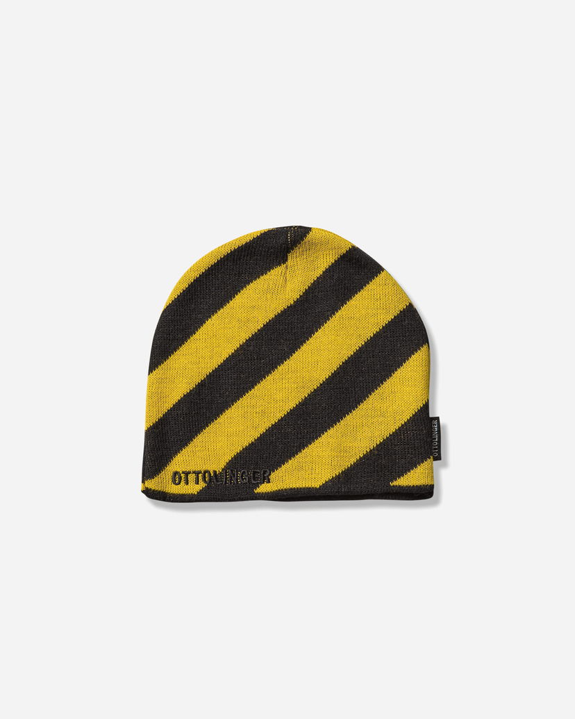 Beanie Ottolinger Ottolinger Striped Beanie Rumena | 12990252801 BLKYLW