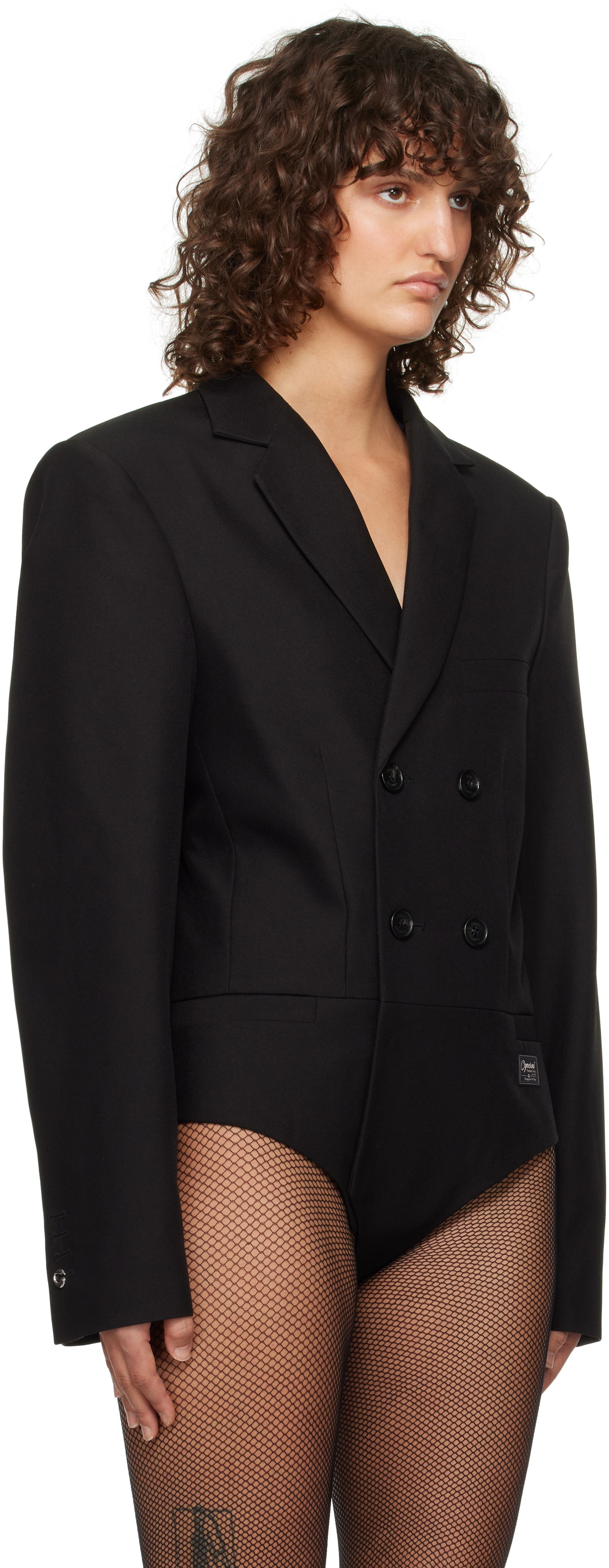 Bodi Coperni Coperni Tailored Bodysuit Črna | COPV63F3004, 1