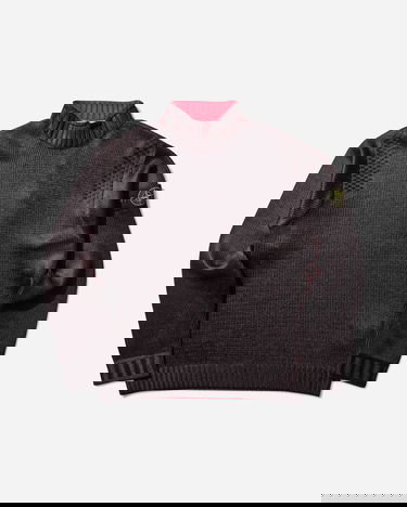Pleteni pulover Stone Island Sublimatic Print Mock Neck Sweater Črna | K2S15-5100066-S00Z5 V0012, 1