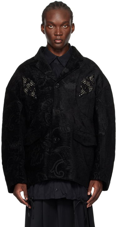Jakna Simone Rocha Simone Rocha Embellished Boxy Jacket Črna | 6099B 1092, 0