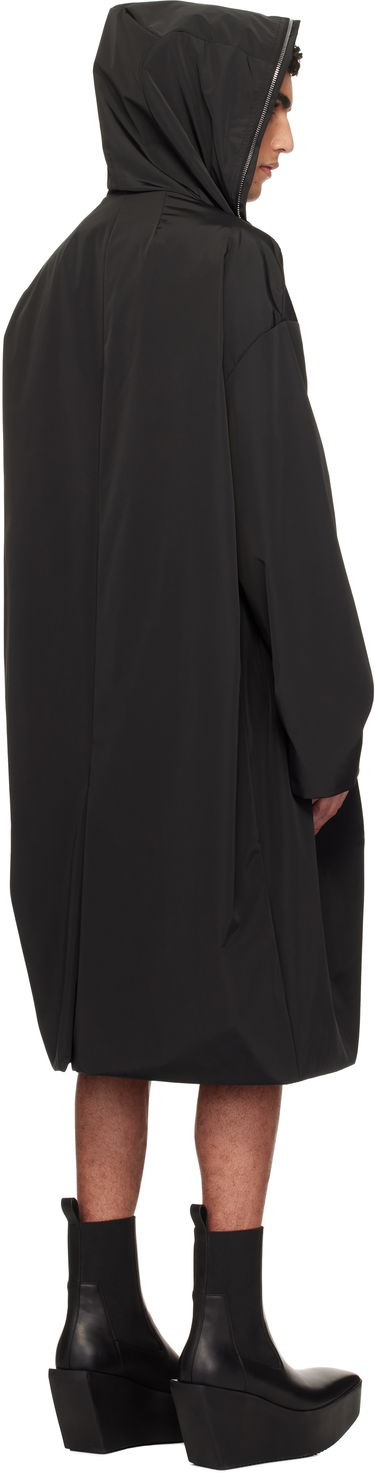 Dežni plašč Rick Owens Rick Owens Hooded Gimp Coat Črna | RU01E5969 MB, 2