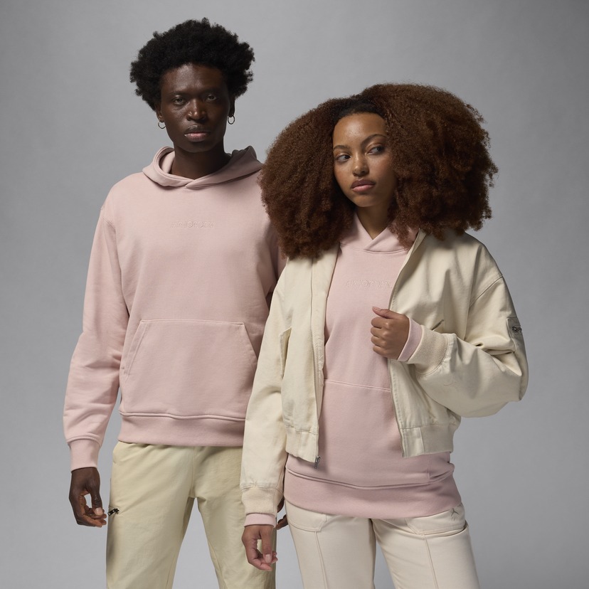 Pulover Jordan Wordmark Fleece Hoodie Roza | FZ3952-601