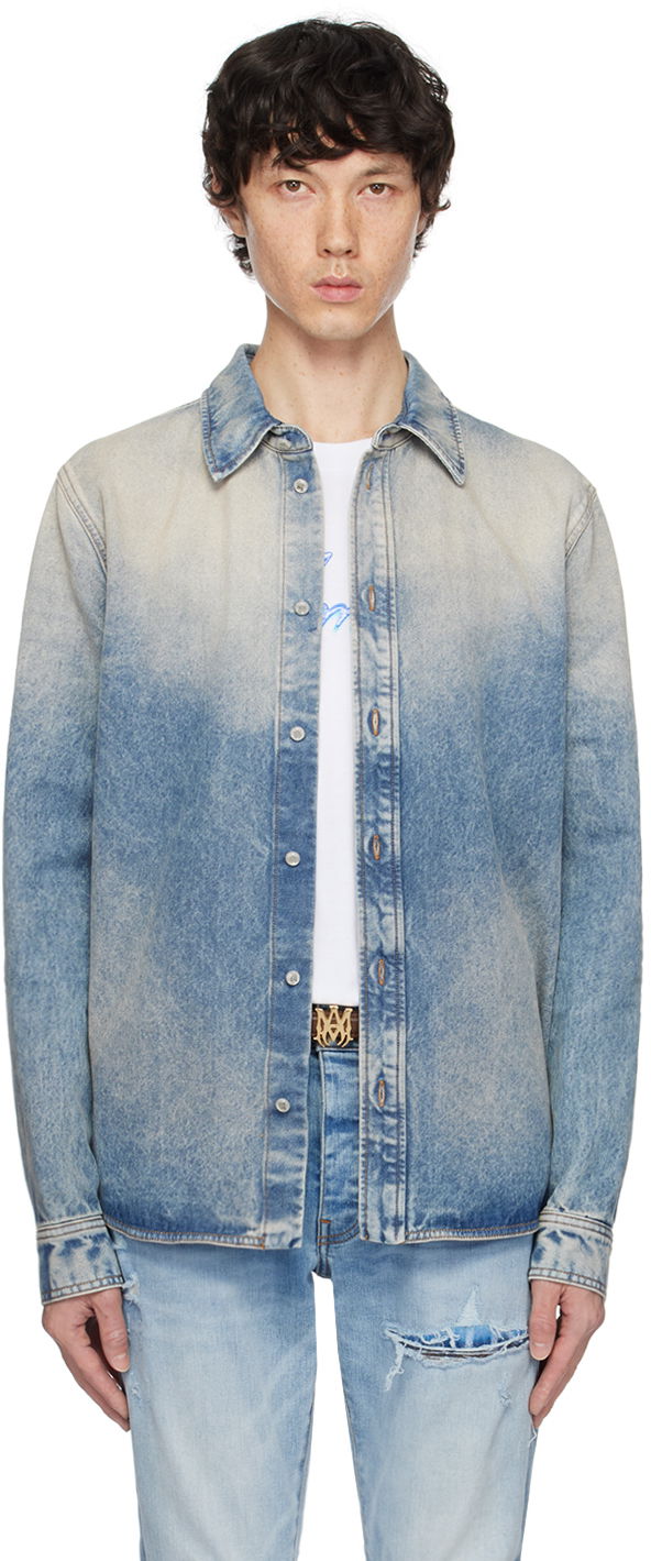 Srajce AMIRI MA Quad Interior Shirt Modra | AMDNLS1005