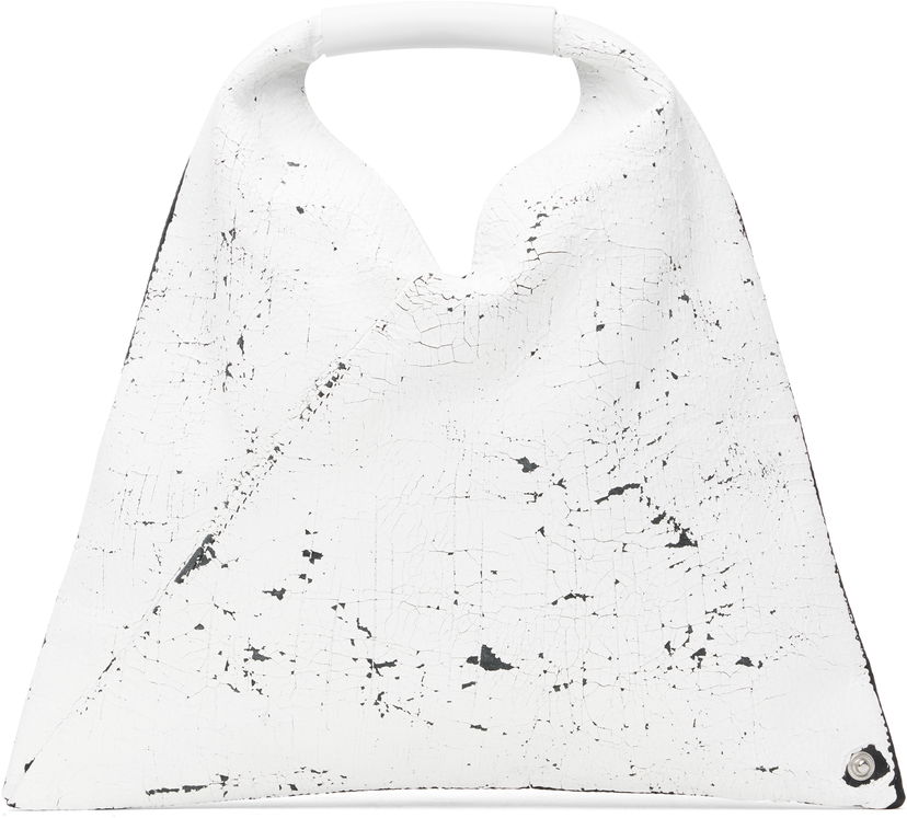 Torbica Maison Margiela MM6 Maison Margiela Triangle Mini Tote Bag Bela | SB6WD0013 P8333