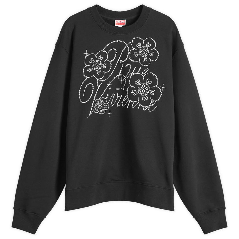Pulover KENZO Men's Constellation Embroidered Crew Sweat in Black, Size Small | END. Clothing Črna | FE65SW2284MG-99J