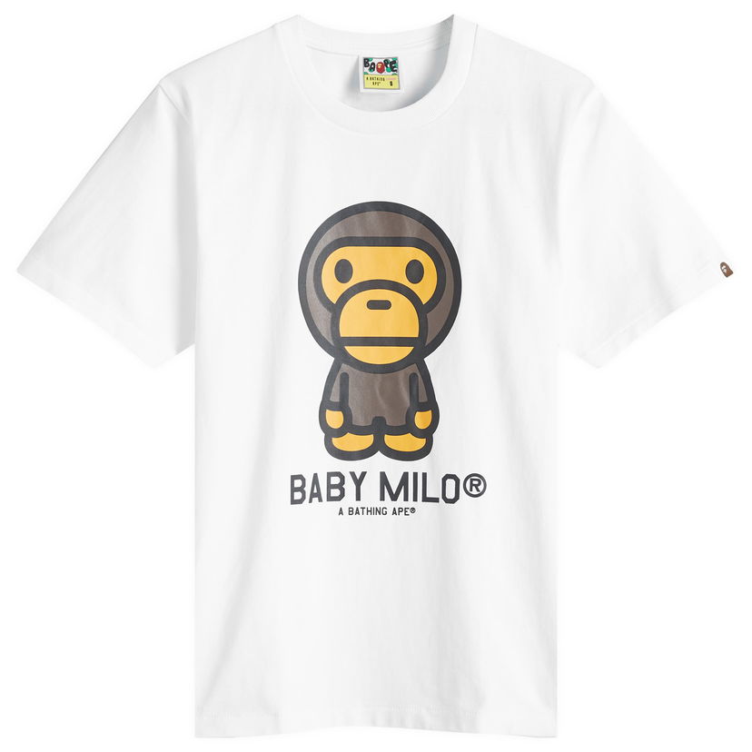 Majica BAPE Baby Milo Graphic T-Shirt Bela | 002TEK802001L-WHT