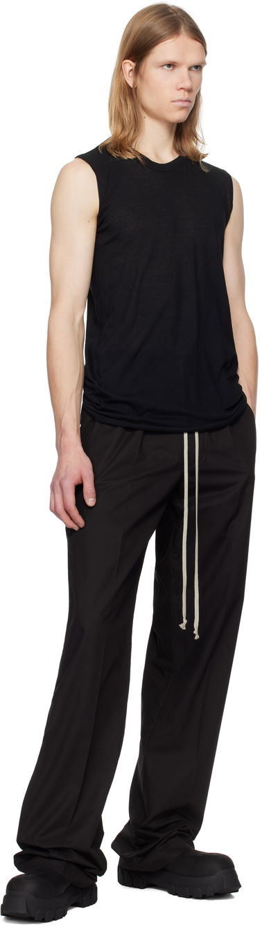 Hlače Rick Owens Rick Owens Hollywood Dietrich Drawstring Trousers Črna | RU01E5378 P, 3