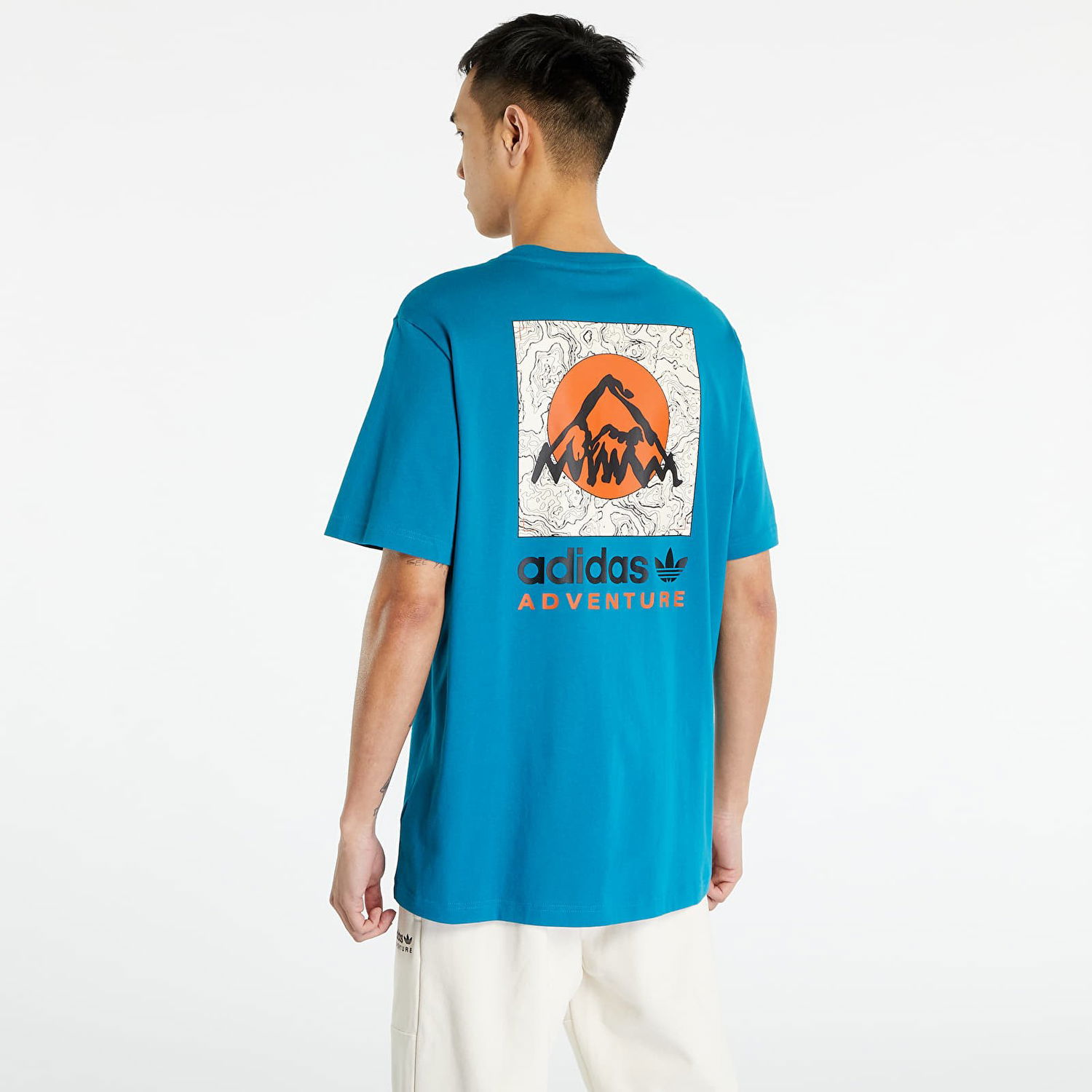 Majica adidas Originals Adventure Mountain Back Tee Modra | IC2362, 1