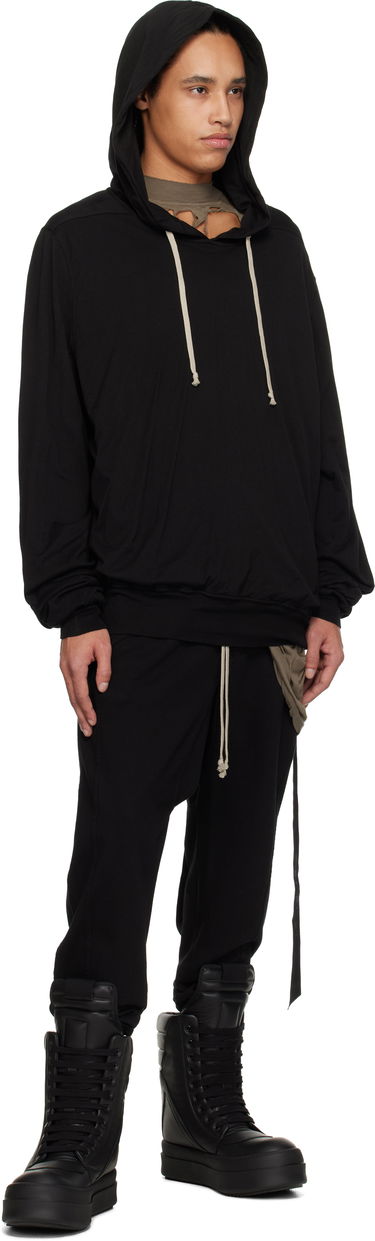 Pulover Rick Owens Rick Owens DRKSHDW Hollywood Oversized Hoodie Črna | DU01E3262 BHDB, 3