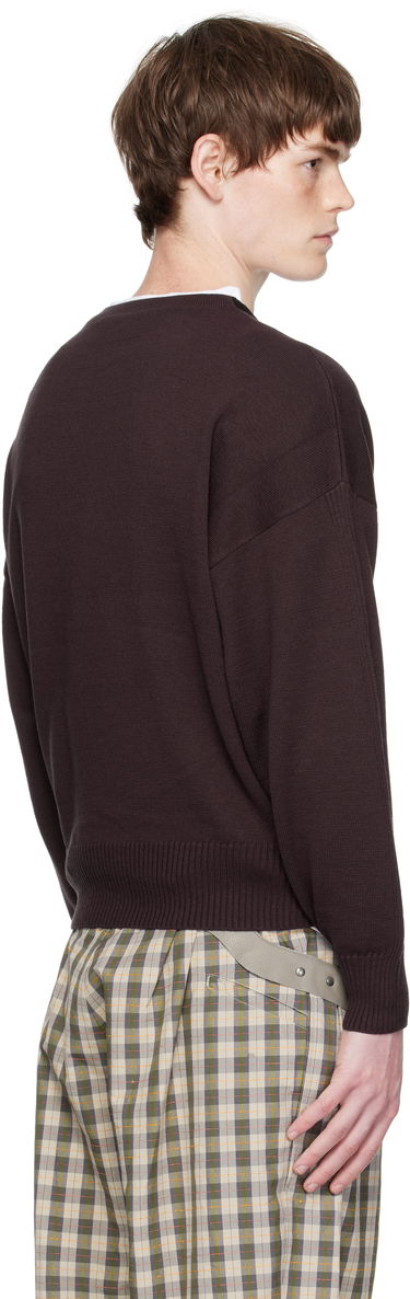 Pleteni pulover KIKO KOSTADINOV Kiko Kostadinov Vig Multi Collar Sweater Rjava | KKAW25KN04-97, 2