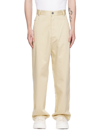 Hlače AMI Alex Trousers Bež | HTR102.CO0009