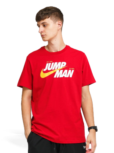 Majica Jordan Jumpman Crew Rdeča | DM3219-687