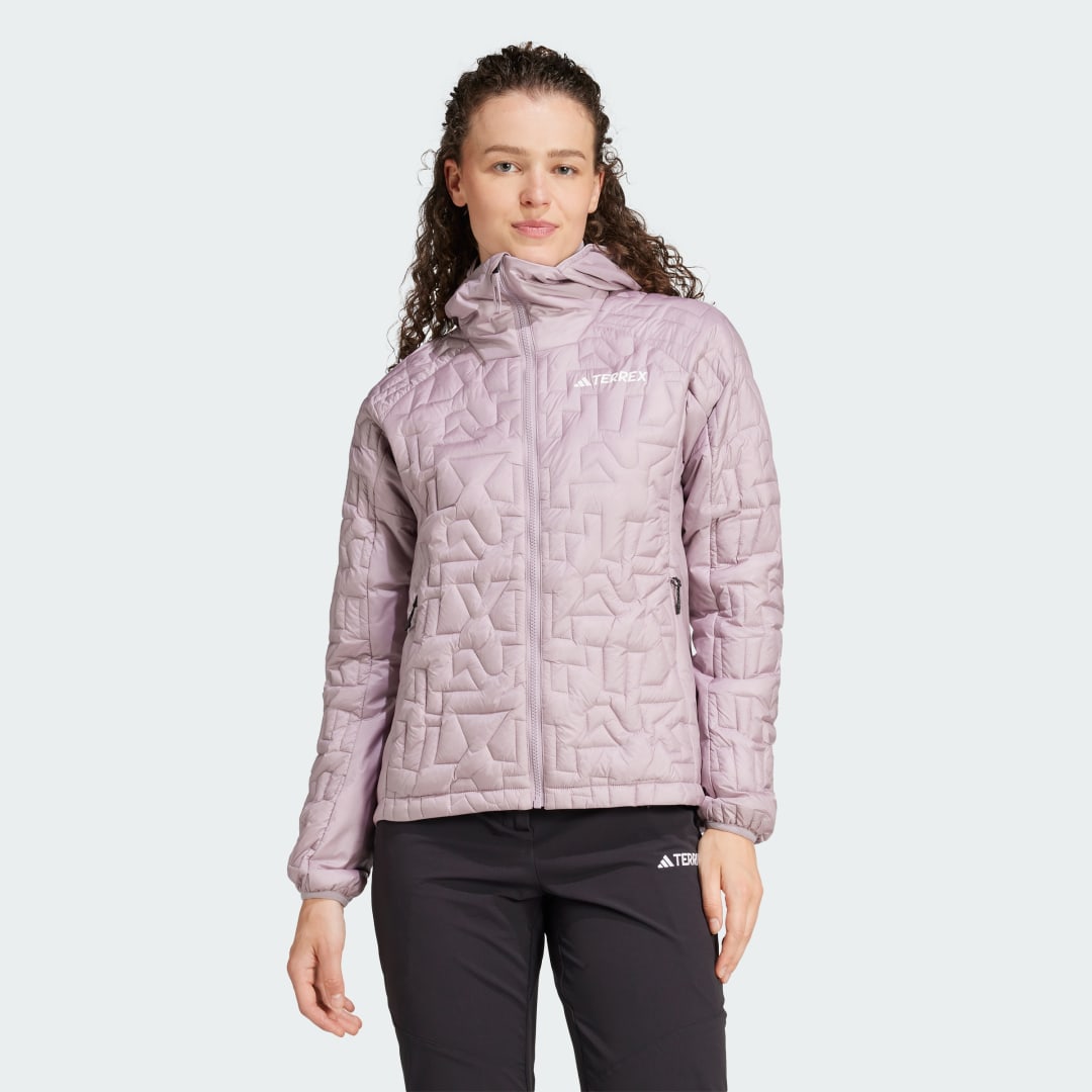 Puhovka adidas Performance Terrex Xperior PrimaLoft Loose Fill Insulated Hooded Lila | JI8584, 0