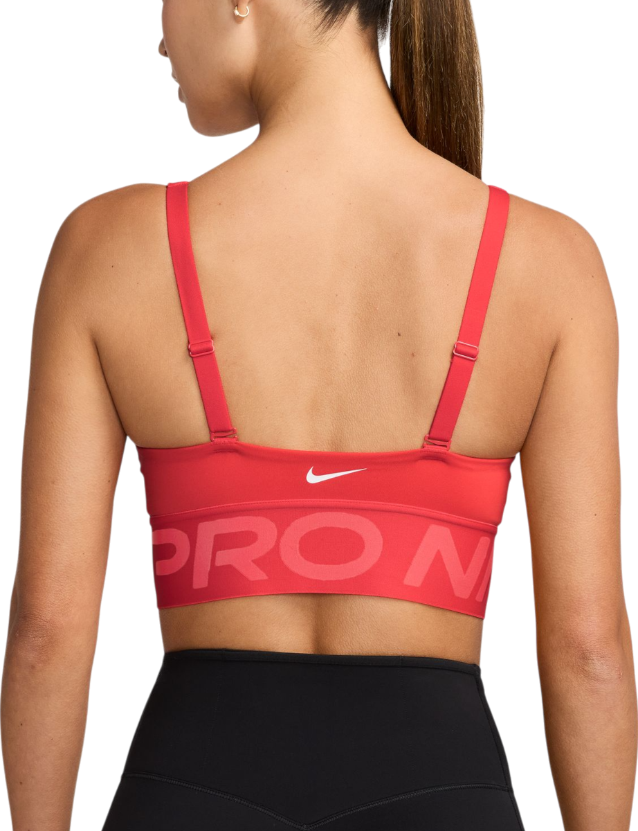 Modrček Nike Nike Pro Indy Plunge Medium Support Sports Bra Rdeča | hf7324-696, 1