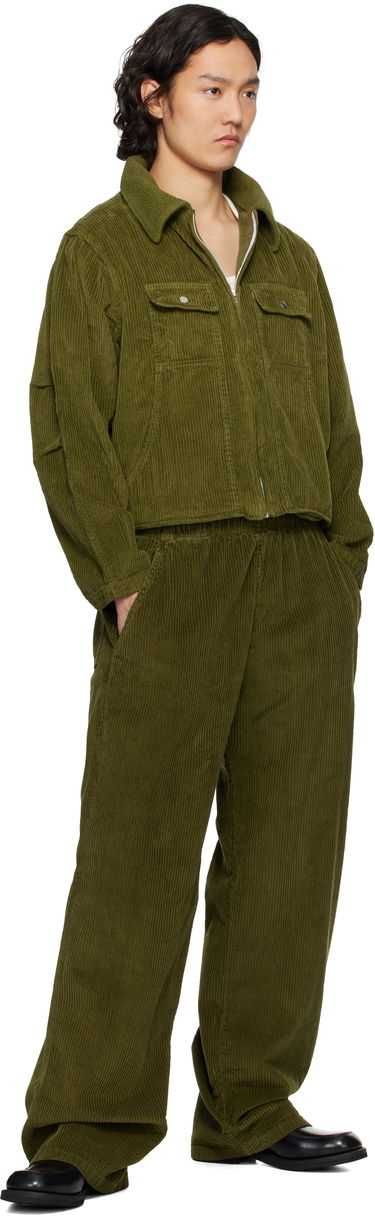 Jakna LES TIEN Les Tien Corduroy Cropped Utility Jacket Zelena | WC-1097-SW, 3