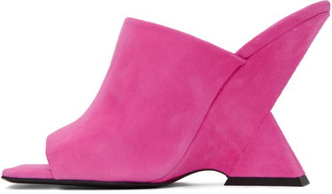 Modni dodatki The Attico Attico Cheope Heeled Suede Sandals Roza | 231WS634 L007, 2