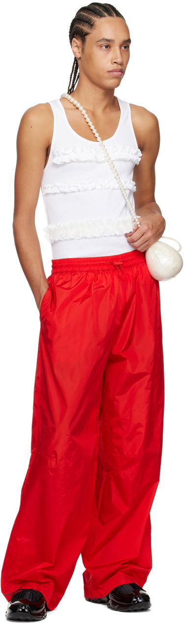 Trenirka Simone Rocha Simone Rocha Wide Leg Track Pants Rdeča | 4146D 1067, 3