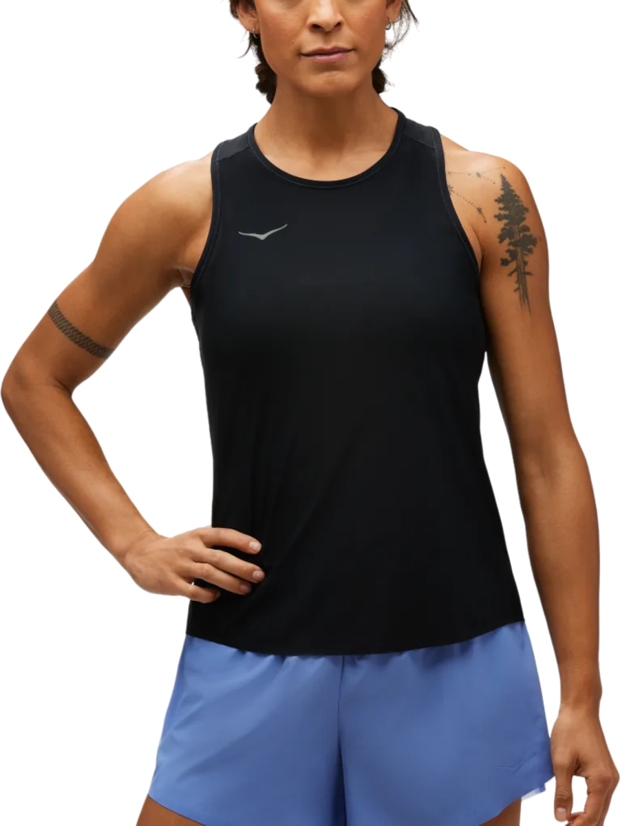Majica brez rokavov Hoka One One Airolite Run Tank Črna | 1151082-blk, 0