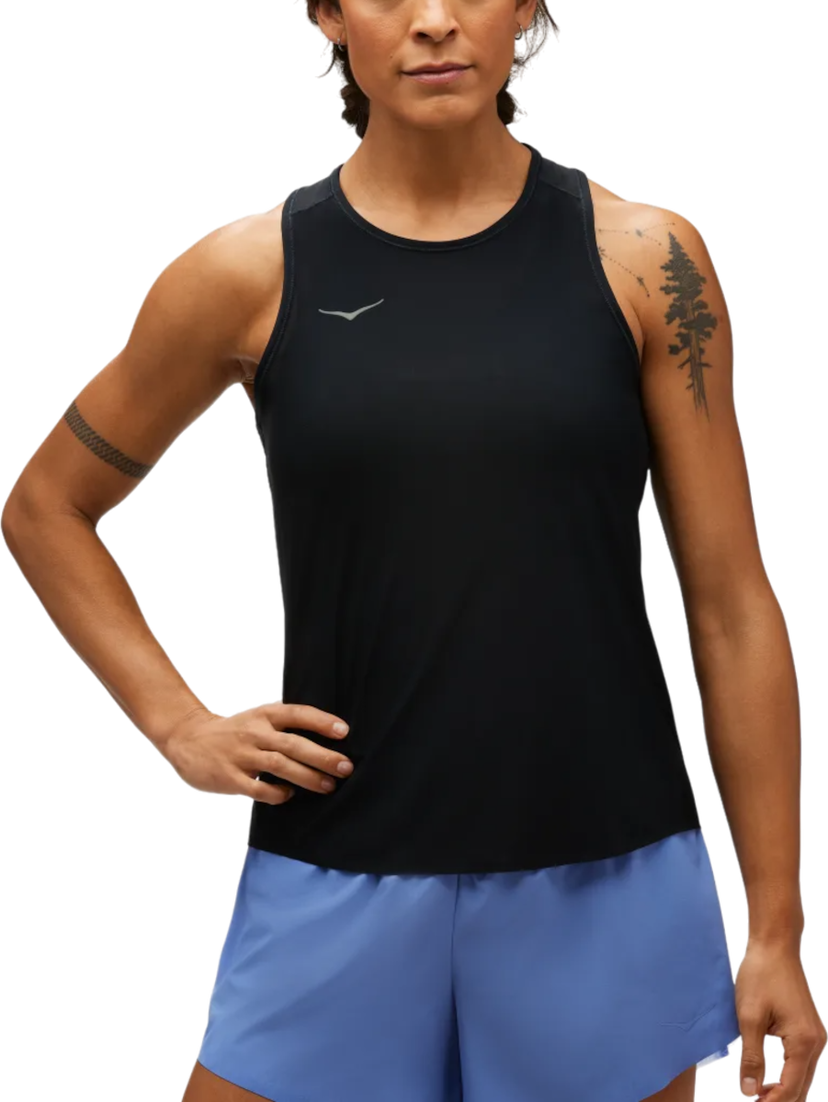 Majica brez rokavov Hoka One One Airolite Run Tank Črna | 1151082-blk