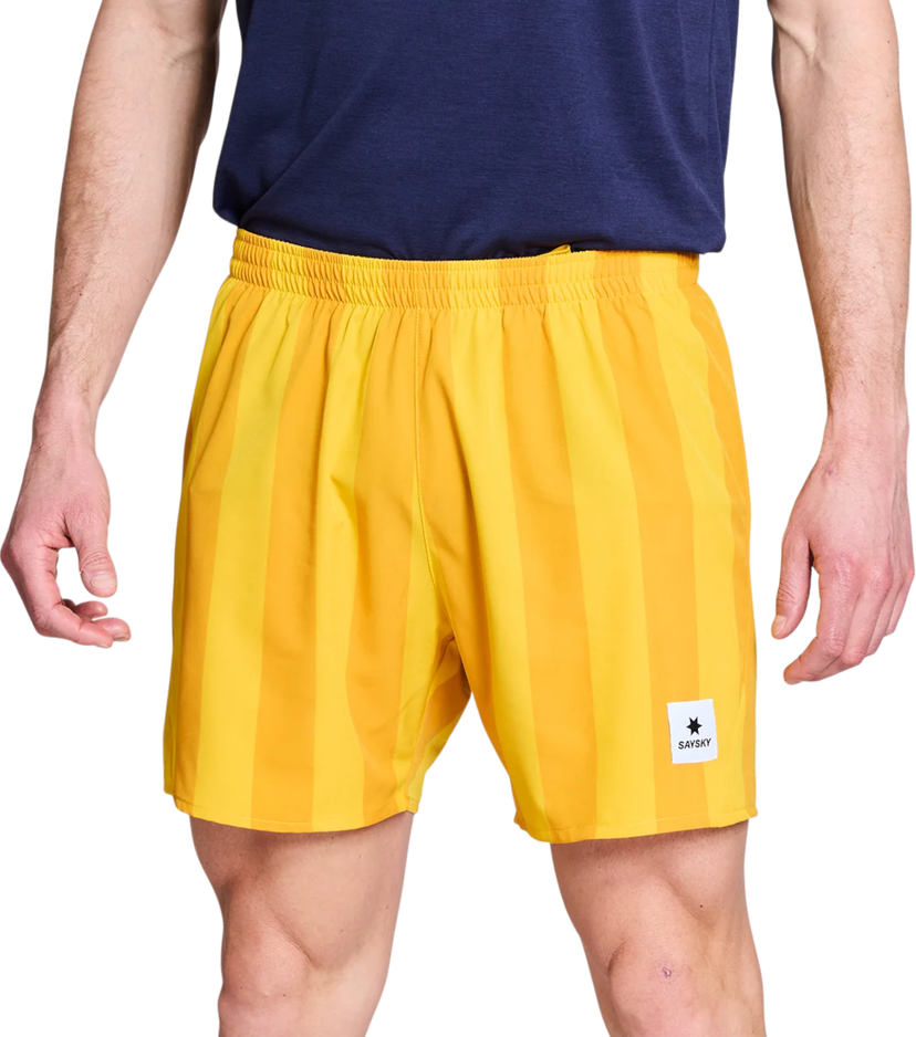 Kratke hlače Saysky Saysky Stripe Pace 5" Shorts Rumena | nmrsh21c-008