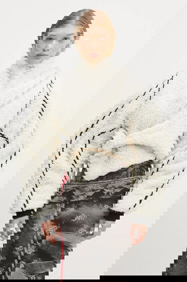 Pulover Ottolinger Ottolinger Asymmetrical Teddy Jacket Bela | 1090603121, 0